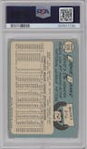 Ernie Banks from the 1965 Topps set graded by PSA and given an overall grade of 6.