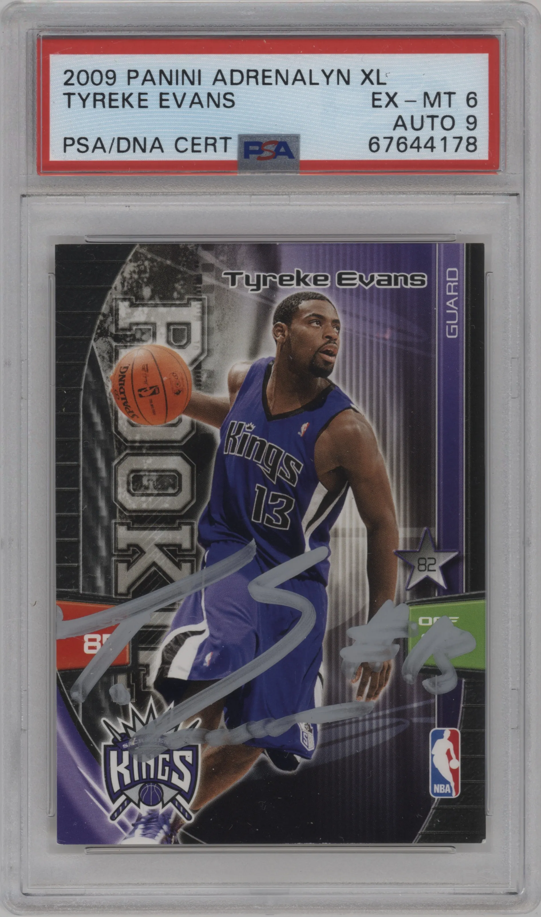 2009 Panini Adrenalyn XL Tyreke Evans #NNO PSA 6