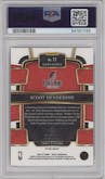 Scoot Henderson from the 2023-24 Panini Select  set featuring a Red Prizm parallel graded by PSA and given an overall grade of 10.