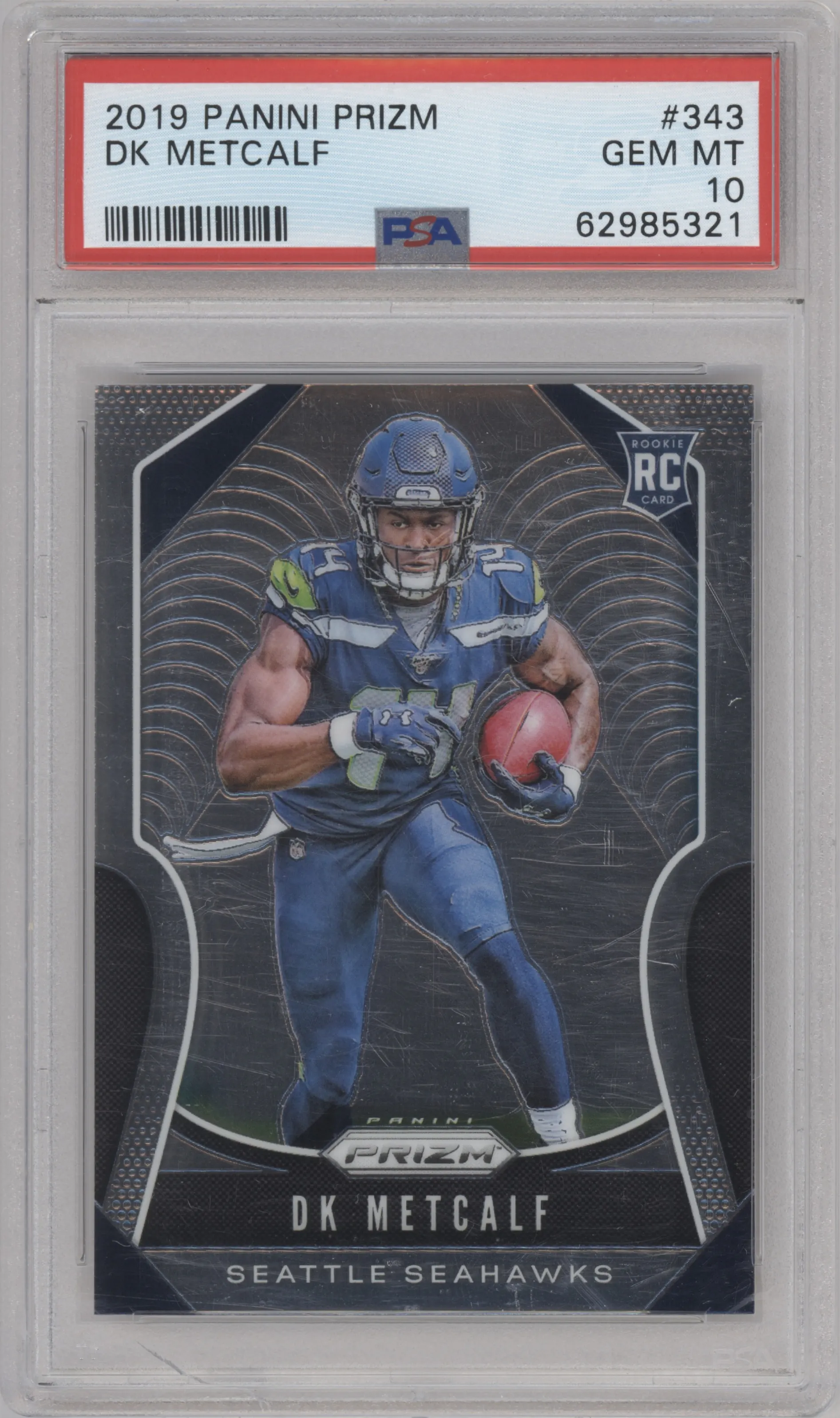 2019 Panini Prizm DK Metcalf PSA 10