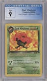 Dark Vileplume from the 2000 Pokemon set graded by CSG and given an overall grade of 9.