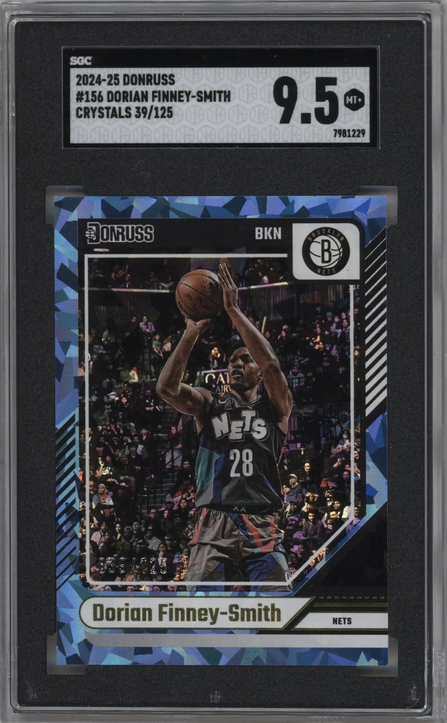 2024 Panini Donruss Dorian Finney-Smith Crystals #156 SGC 9.5