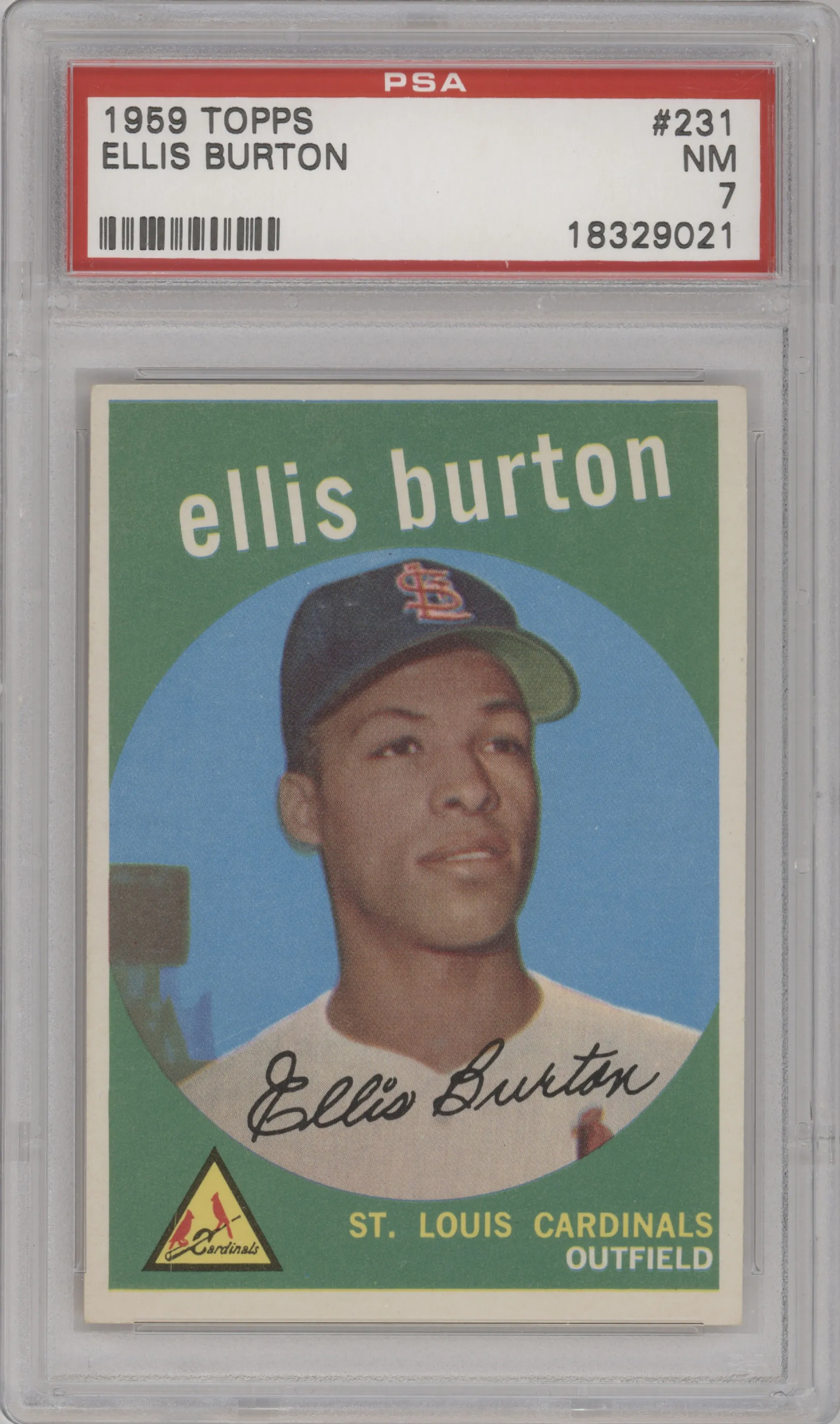 1959 Topps Ellis Burton PSA 7