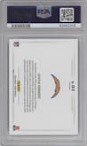 Justin Herbert from the 2022 Panini Prizm set graded by PSA and given an overall grade of 10.