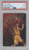 Kobe Bryant from the 1997-98 Fleer set graded by PSA and given an overall grade of 9.