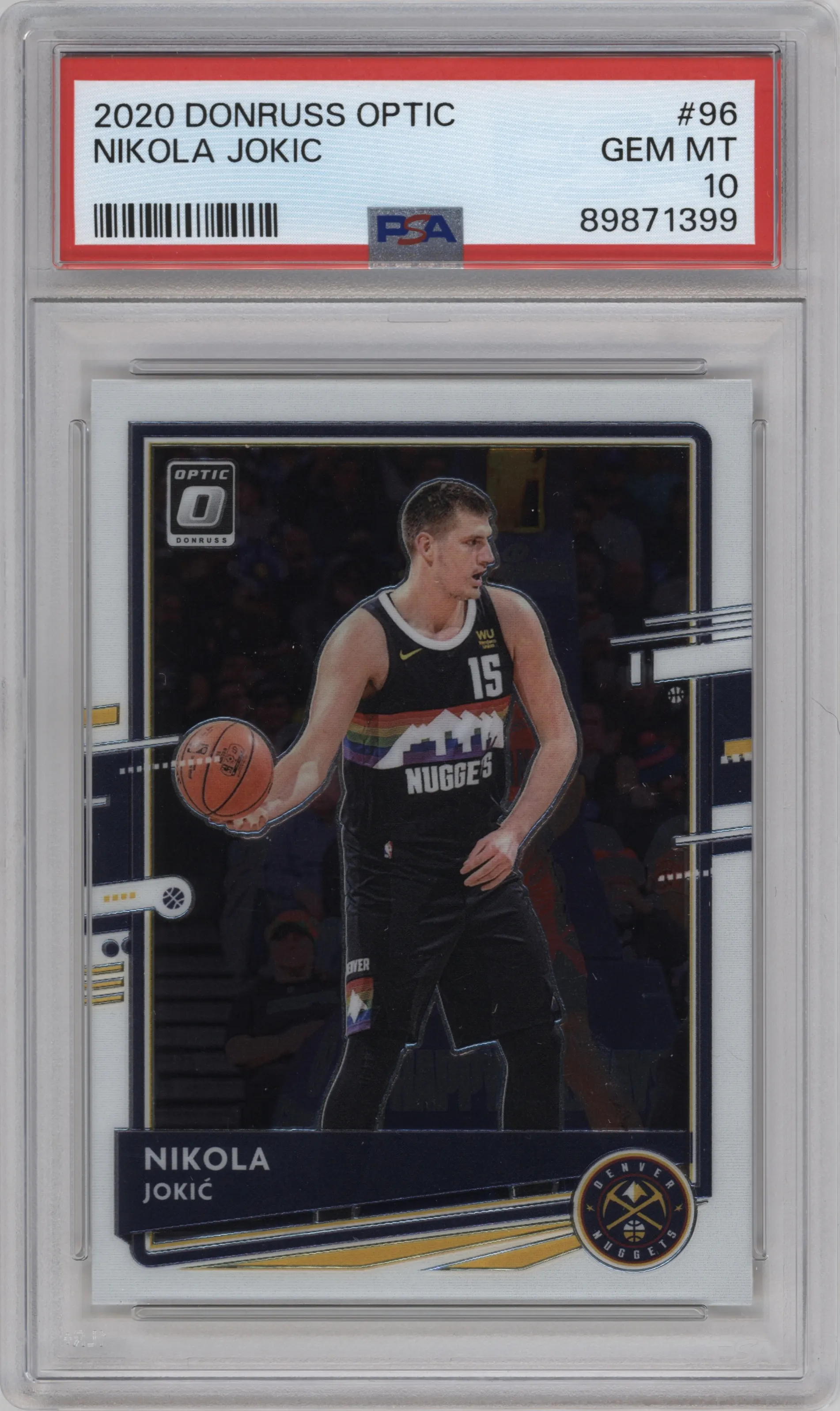 2020 Panini Donruss Optic Nikola Jokic #96 PSA 10