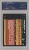 Kevin Durant from the 2007-08 Topps Chrome set graded by PSA and given an overall grade of 10.