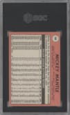 Mickey Mantle from the 1969 Topps set graded by SGC and given an overall grade of 3.5.