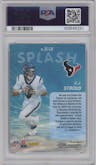 C.J. Stroud from the 2024 Panini Mosaic set featuring a Blue Mosaic  parallel graded by PSA and given an overall grade of 10.