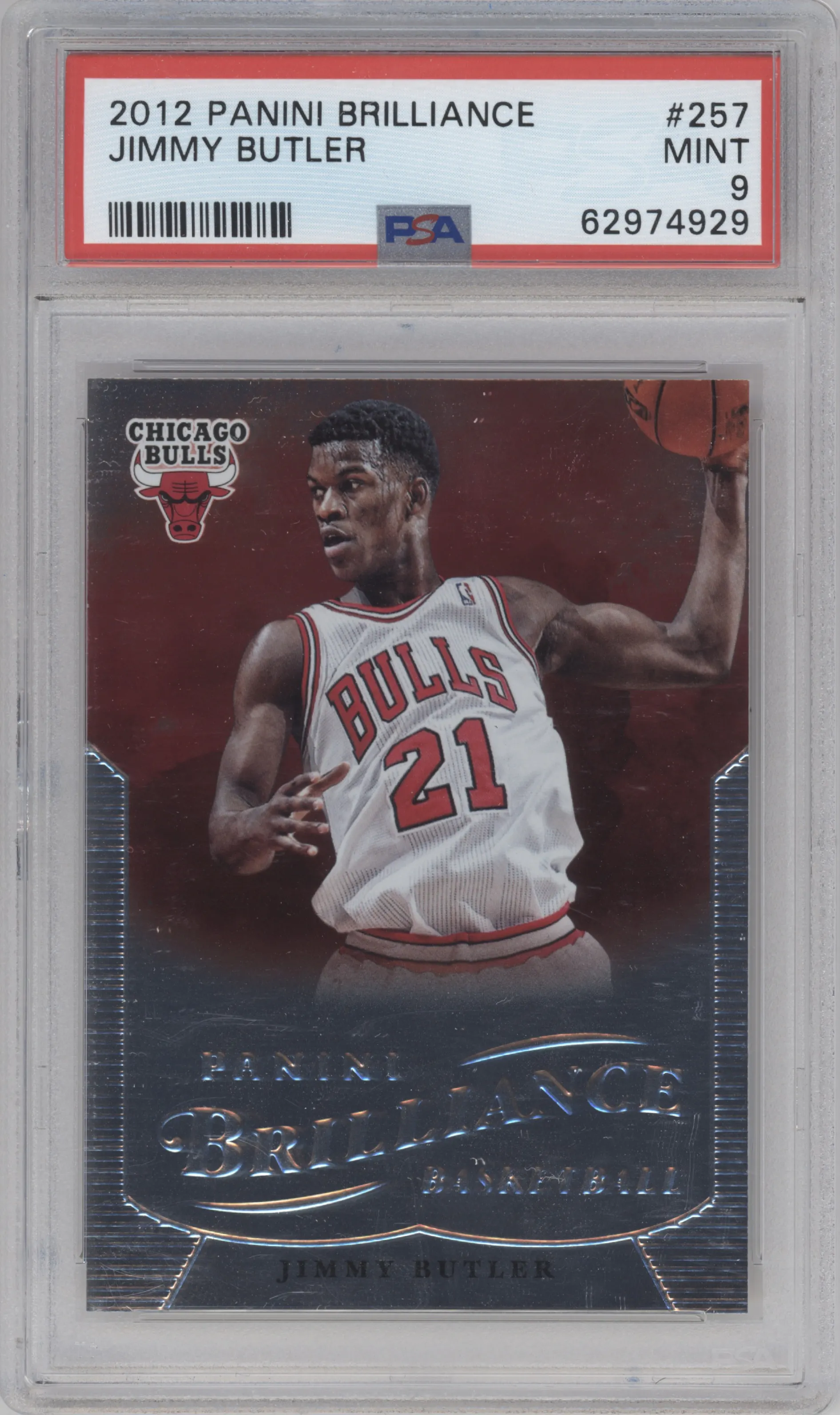 2012 Panini Brilliance Jimmy Butler #257 PSA 9