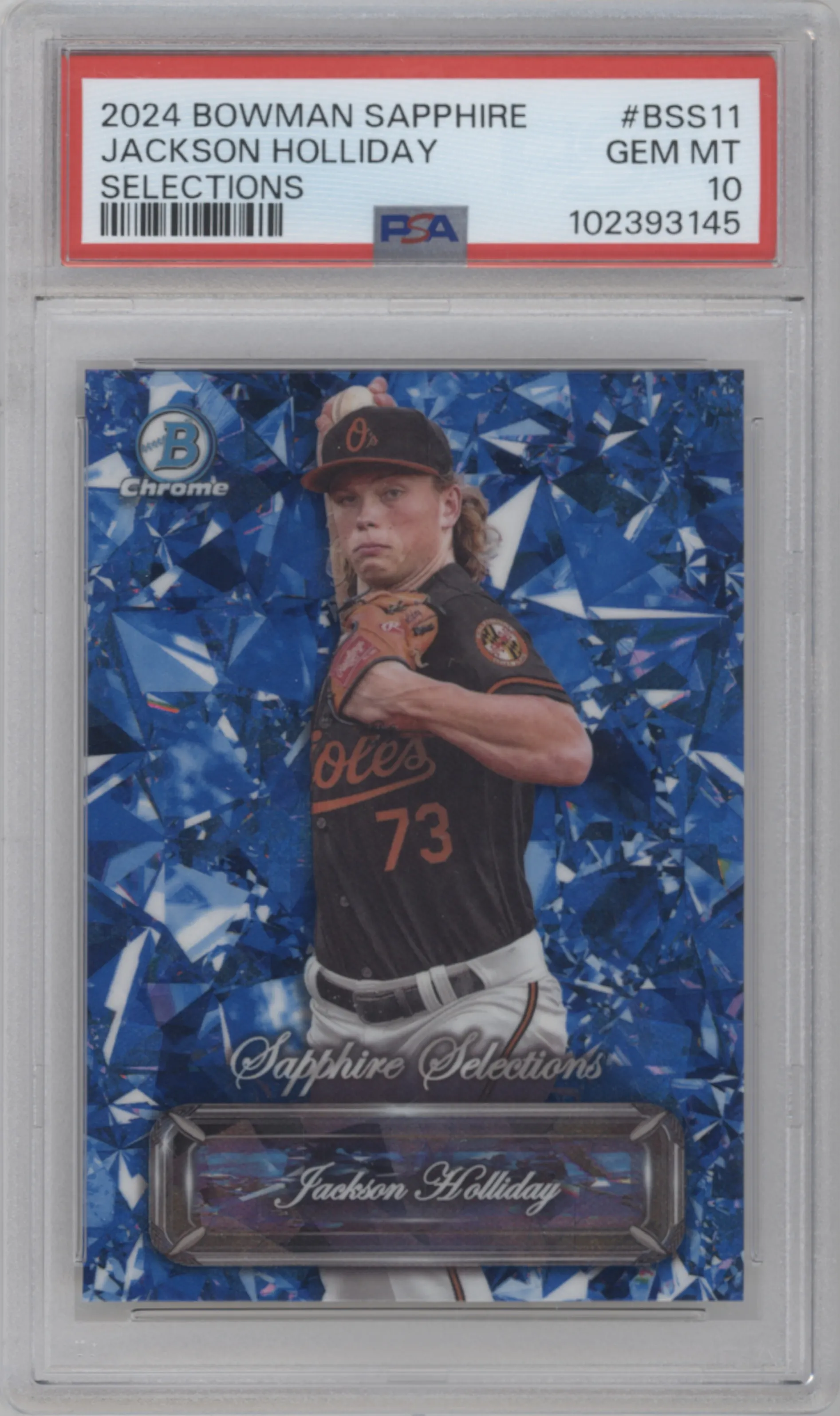 2024 Bowman Sapphire Edition Selections Jackson Holliday PSA 10