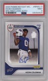 Keon Coleman from the 2024 Panini Instant NFL RPS First Look set graded by PSA and given an overall grade of 9.