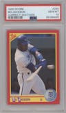 Bo Jackson from the 1990 Score set graded by PSA and given an overall grade of 10.