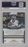 Jalen Hurts from the 2020 Panini Prizm set featuring a Disco parallel graded by PSA and given an overall grade of 10.
