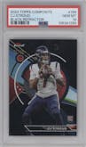 CJ Stroud from the 2023 Topps Composite set featuring a Black Refractor parallel graded by PSA and given an overall grade of 10.