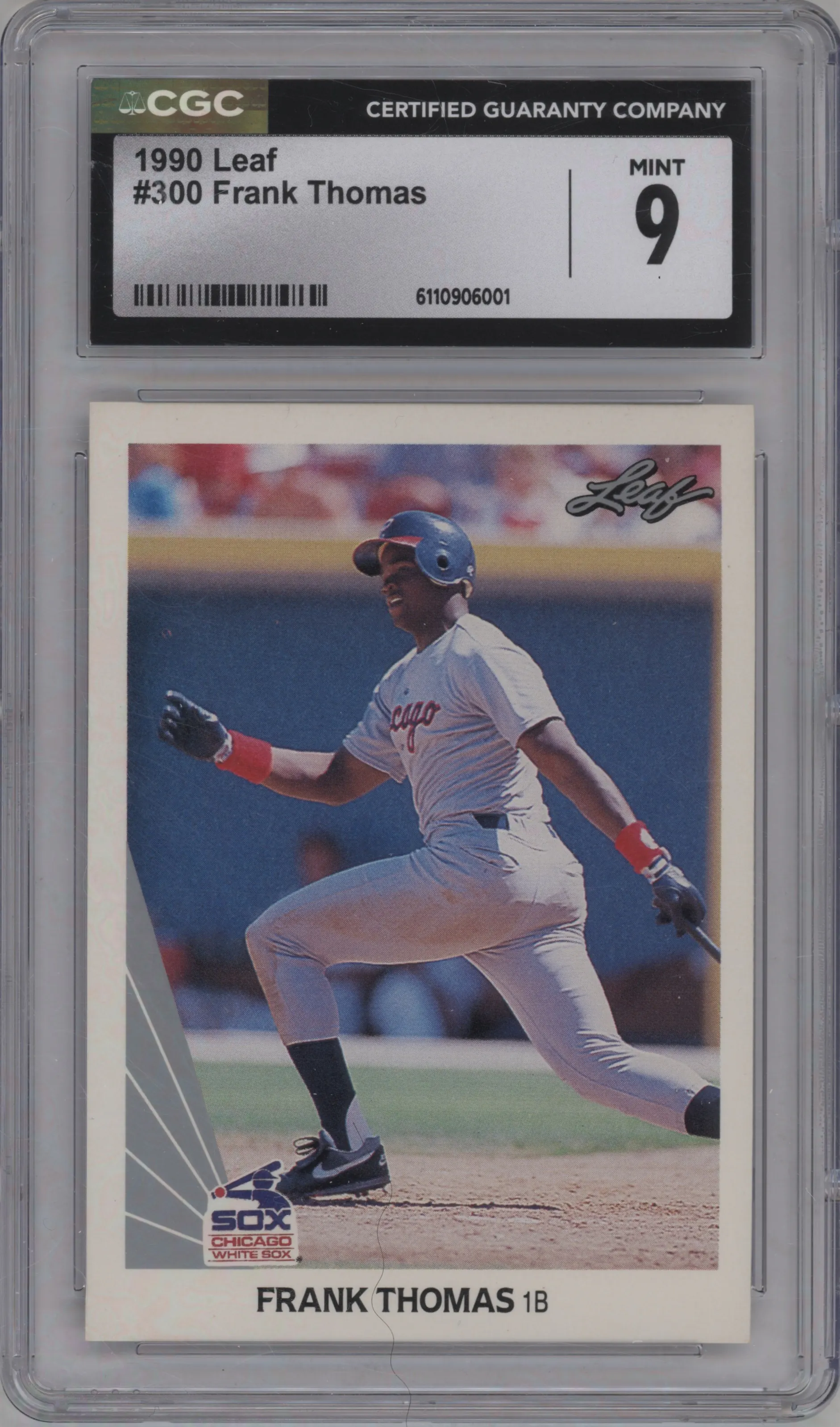 1990 Leaf Frank Thomas #300 CGC 9