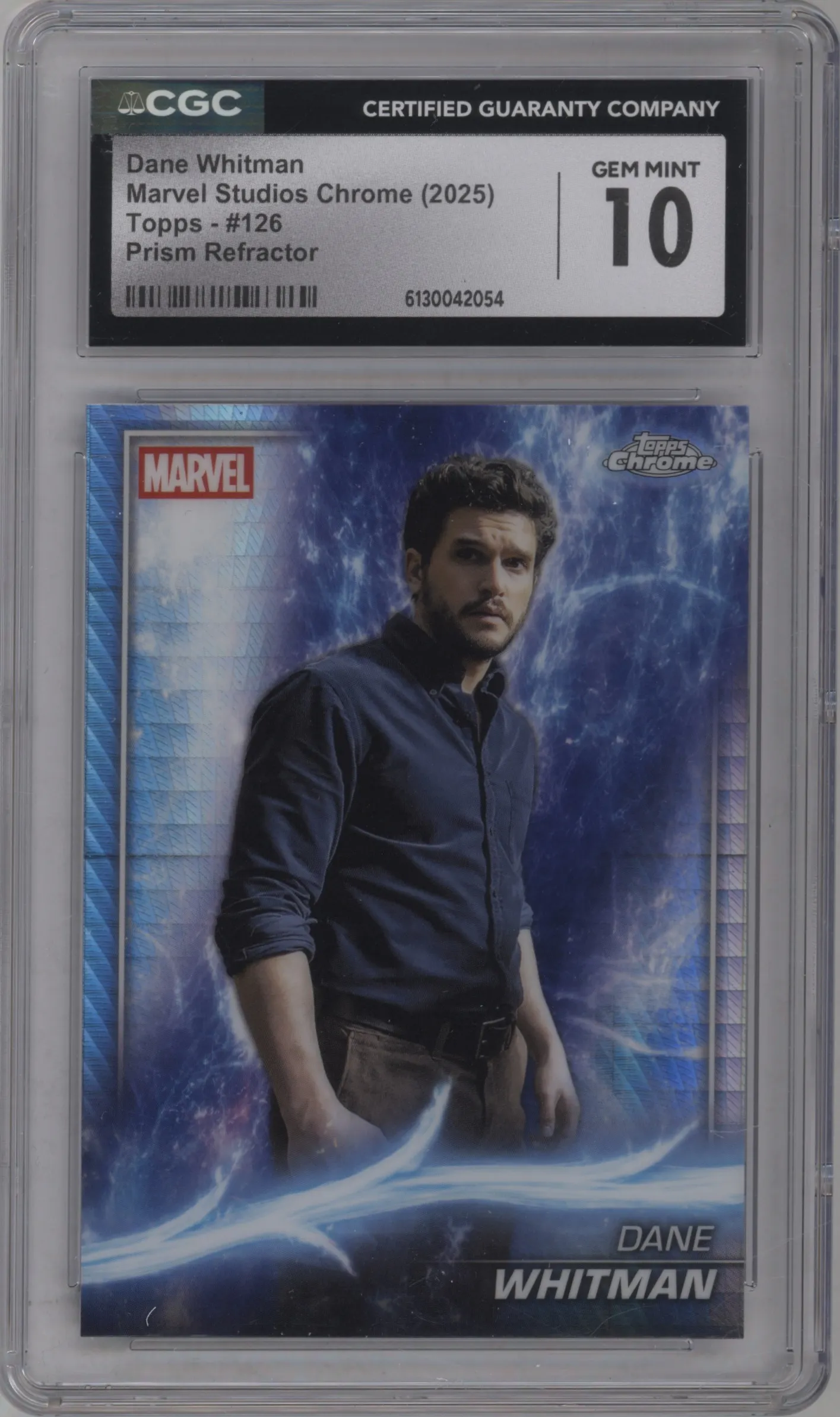 2025 Topps Chrome Marvel Studios Dane Whitman Prism Refractor #126 CGC 10