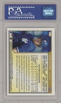 Juan Rivera from the 1999 Topps Chrome Traded set graded by PSA and given an overall grade of 9.