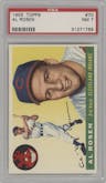 Al Rosen from the 1955 Topps set graded by PSA and given an overall grade of 7.