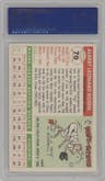 Al Rosen from the 1955 Topps set graded by PSA and given an overall grade of 7.