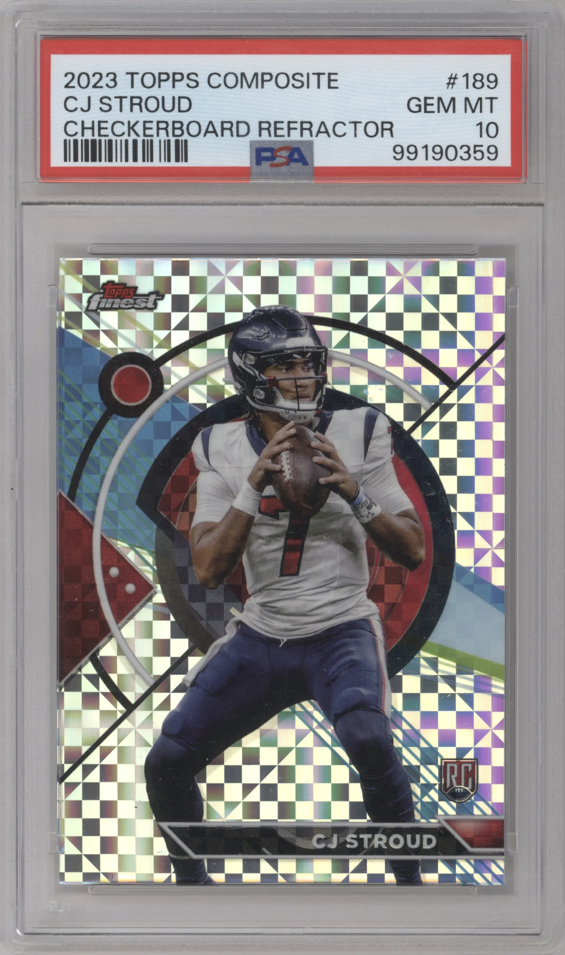 2023 Topps Composite Finest CJ Stroud Checkerboard PSA 10