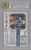 Isaiah Spiller  from the 2022 Panini Contenders set featuring a Cracked Ice Ticket parallel graded by Beckett and given an overall grade of 9.