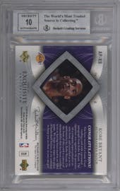 Kobe Bryant from the 2006-07 Upper Deck Exquisite Collection set graded by Beckett and given an overall grade of 9.