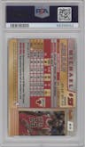 Michael Jordan from the 1996-97 Bowman’s Best  set graded by PSA and given an overall grade of 9.