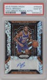 Mikal Bridges from the 2018-19 Panini Prizm set graded by PSA and given an overall grade of 10.