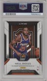 Mikal Bridges from the 2018-19 Panini Prizm set graded by PSA and given an overall grade of 10.
