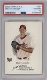 Max Scherzer from the 2008 Topps Allen & Ginter set graded by PSA and given an overall grade of 10.