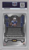 Anthony Richardson from the 2023 Panini Prizm set featuring a Hyper parallel graded by PSA and given an overall grade of 9.