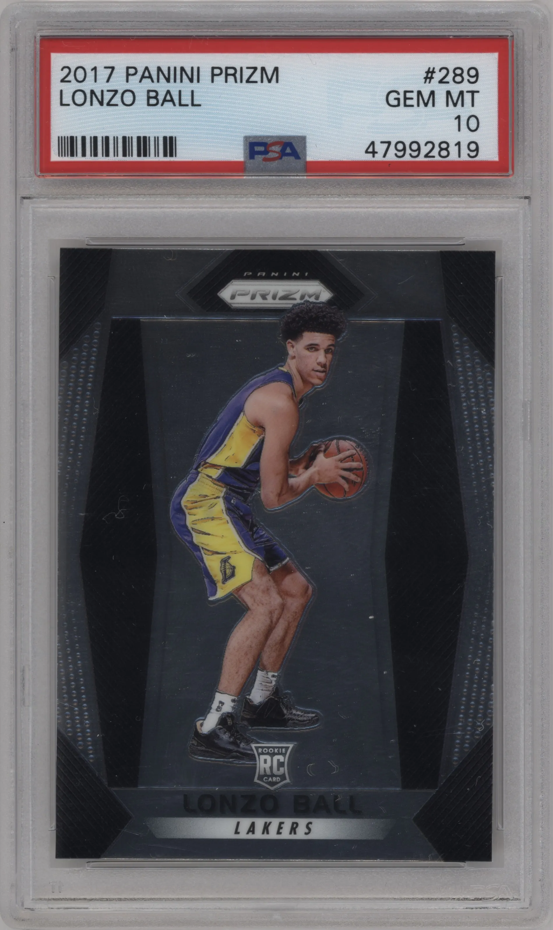 2017 Panini Prizm Lonzo Ball PSA 10