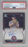 Ben Brown from the 2023 Bowman  set graded by PSA and given an overall grade of 10.