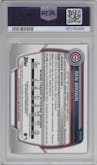 Ben Brown from the 2023 Bowman  set graded by PSA and given an overall grade of 10.