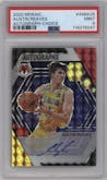 Austin Reaves from the 2022-23 Panini Mosaic set featuring a Choice parallel graded by PSA and given an overall grade of 9.
