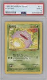 Koffing from the 1999 Pokemon set graded by PSA and given an overall grade of 9.