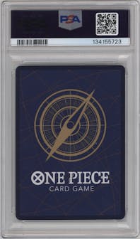Gear Two from the 2025 One Piece set featuring a Alternate Art parallel graded by PSA and given an overall grade of 10.