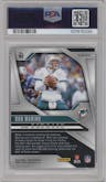 Dan Marino from the 2024 Panini Prizm set featuring a Blue Prizm parallel graded by PSA and given an overall grade of 10.