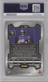Jordan Addison from the 2023 Panini Prizm set featuring a Green Wave  parallel graded by PSA and given an overall grade of 10.
