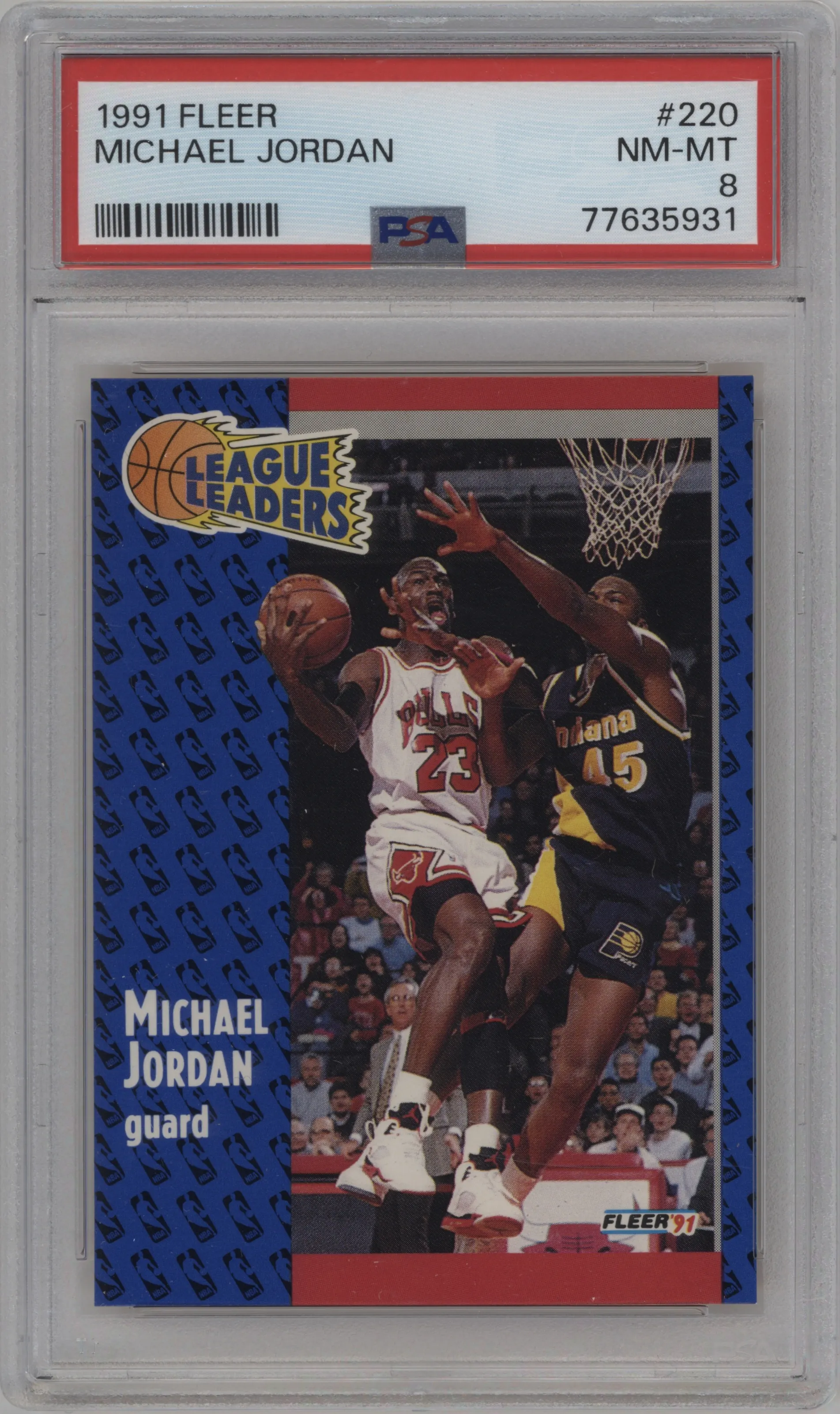 1991 Fleer Michael Jordan #220 PSA 8
