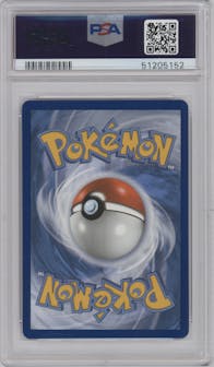 Salamence VMAX from the 2020 Pokemon SWSH set graded by PSA and given an overall grade of 10.