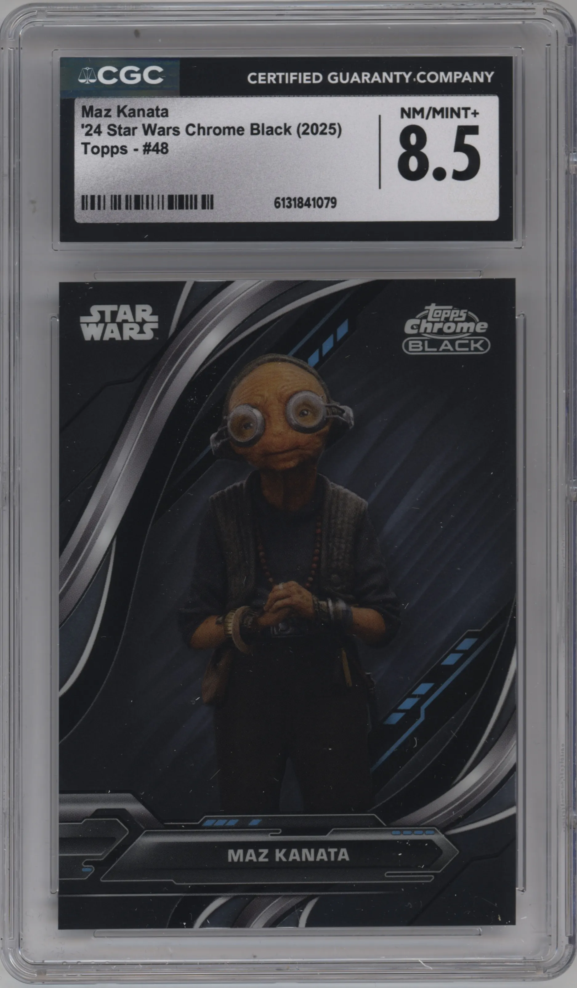 2024 Topps Chrome Black Star Wars Maz Kanata CGC 8.5