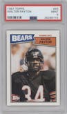 Walter Payton from the 1987 Topps set graded by PSA and given an overall grade of 9.