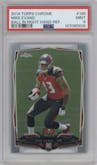 Mike Evans from the 2014 Topps Chrome set featuring a Refractor parallel graded by PSA and given an overall grade of 9.