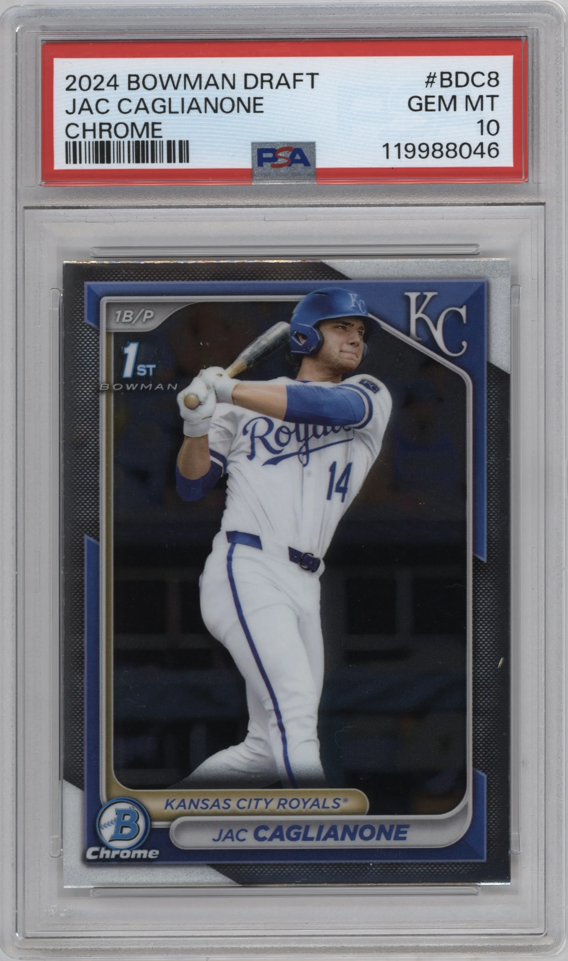 2024 Bowman Draft Chrome Jac Caglianone PSA 10