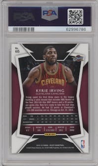 Kyrie Irving from the 2014-15 Panini Select set graded by PSA and given an overall grade of 8.