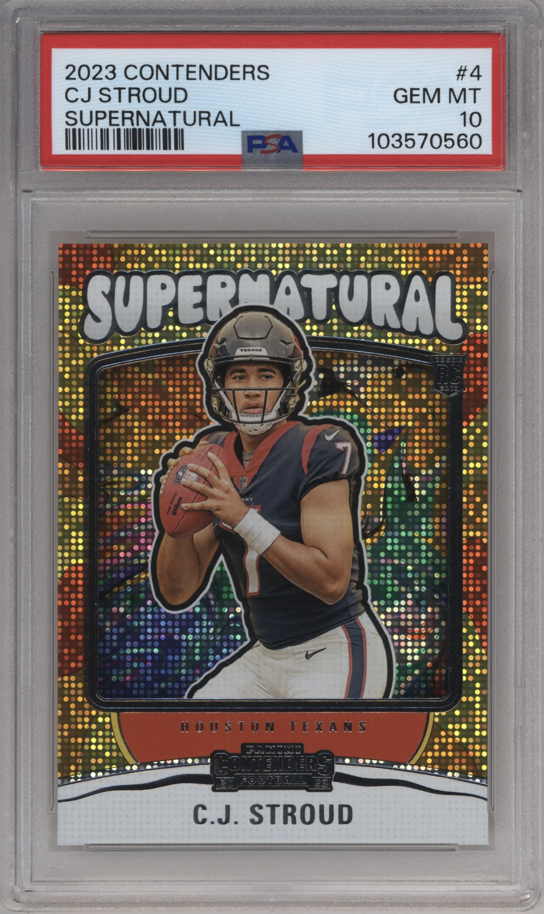 2023 Panini Contenders Supernatural C.J. Stroud #4 PSA 10