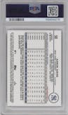 Aaron Judge from the 2024 Topps Chrome set featuring a X-Fractor parallel graded by PSA and given an overall grade of 10.