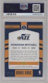 Donovan Mitchell from the 2017-18 Panini Donruss Optic set featuring a Pink parallel graded by PSA and given an overall grade of 10.